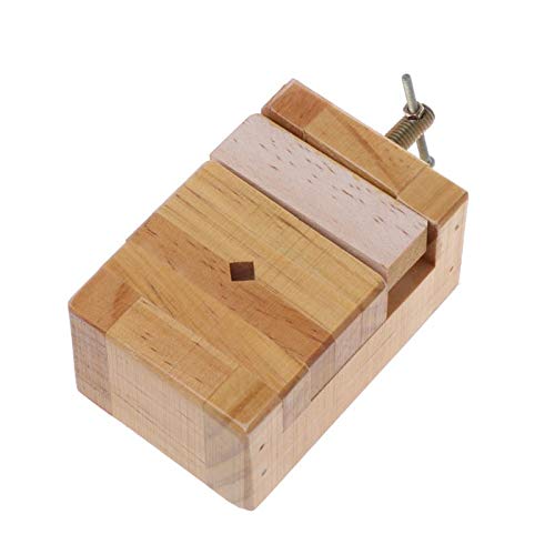 Mini Wood Flat Vise Clamp-On Bench Vise - Heavy Duty Woodworking Tool for Carving, Engraving & DIY Projects - Perfect for Workshop, Garage & Crafting