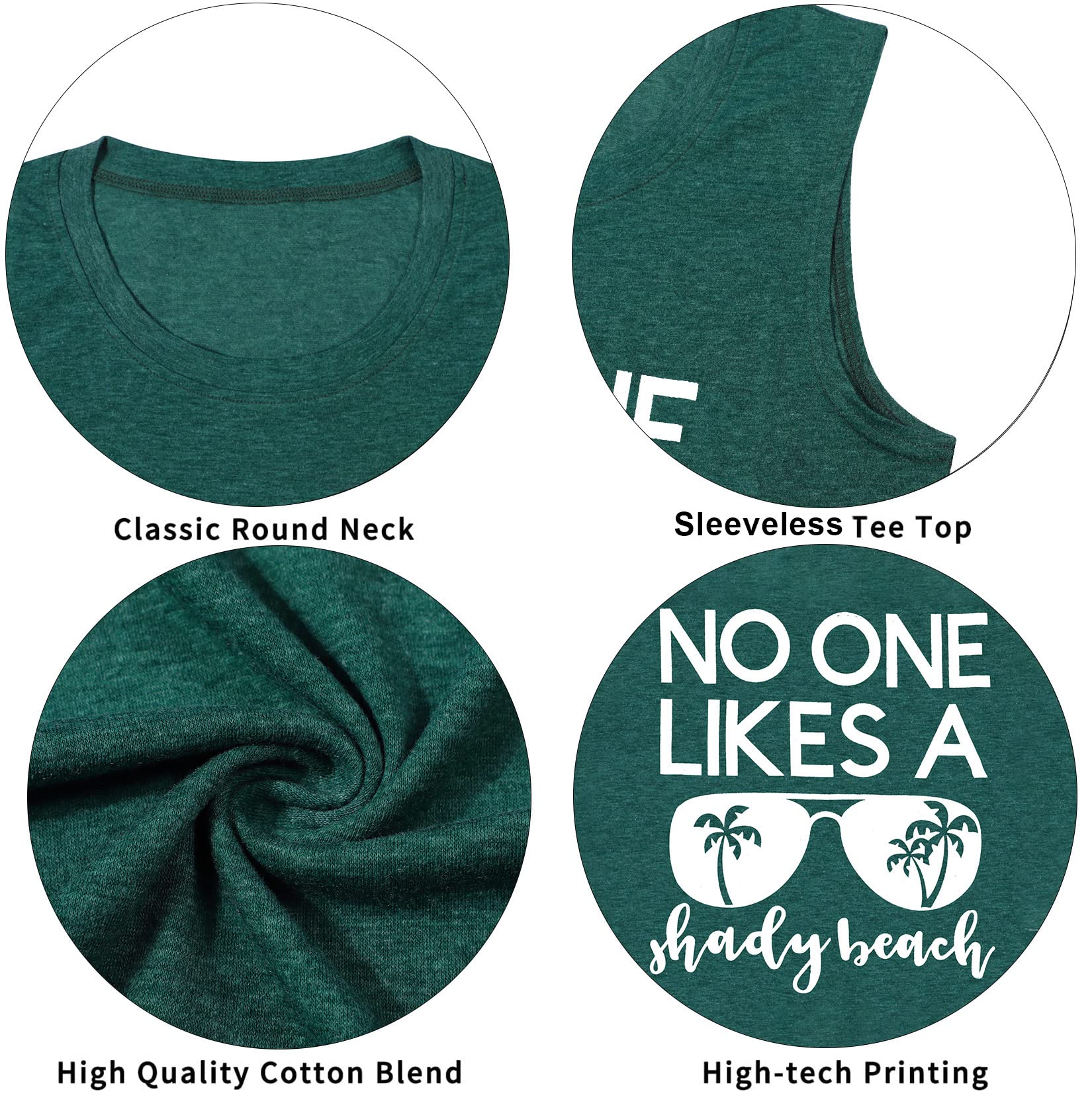 Women's Summer Beach Tank Tops - Sleeveless Graphic Hawaiian Vacation Shirts for Casual Wear, Pool Parties & Tropical Getaways