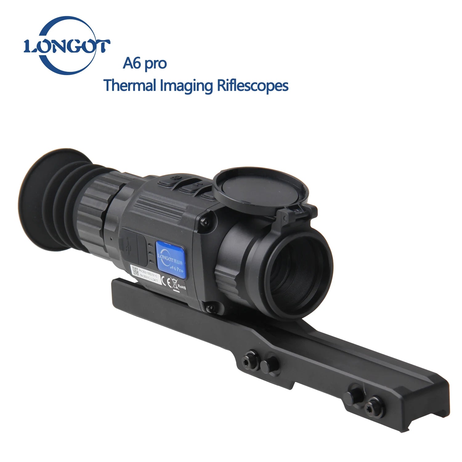 LONGOT A6 PRO Thermal Imaging Riflescope - Hunting Rifle Scope with Night Vision & Sight Imager Camera for Outdoor Hunting, Wildlife Observation, and Nighttime Security Surveillance