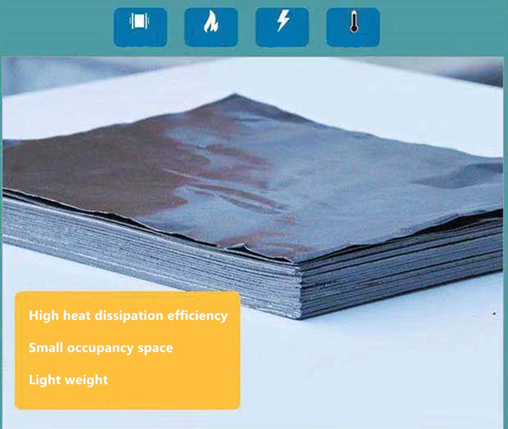 High Purity Flexible Graphite Paper - 0.1mm×1M×3M Thermal Conductive Graphite Gasket for Electronics Cooling, Heat Sinks & Industrial Applications
