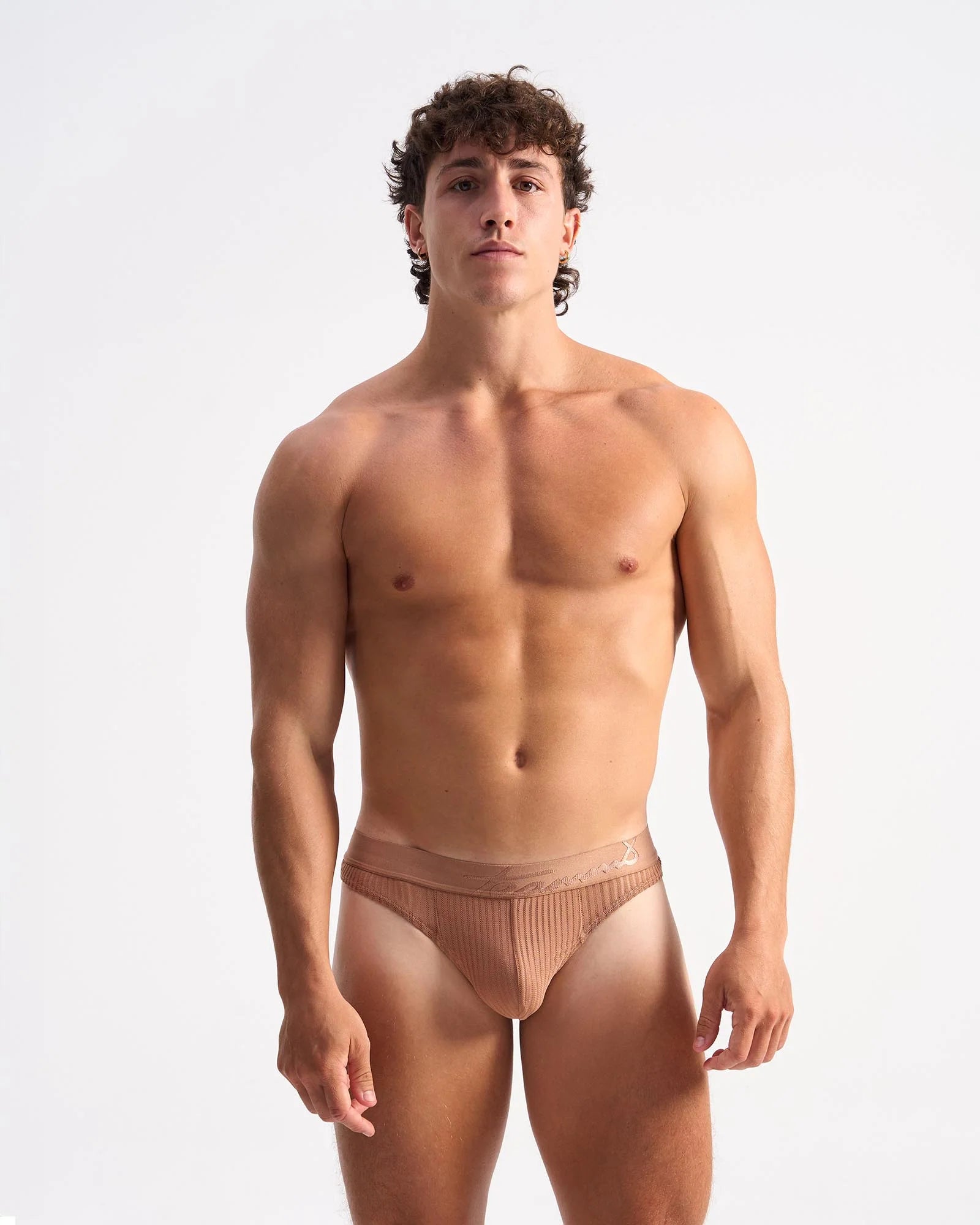 Teamm8 Casanova Mesh Thong Sepia - Comfortable & Stylish Men's Underwear for Daily Wear, Gym & Sports