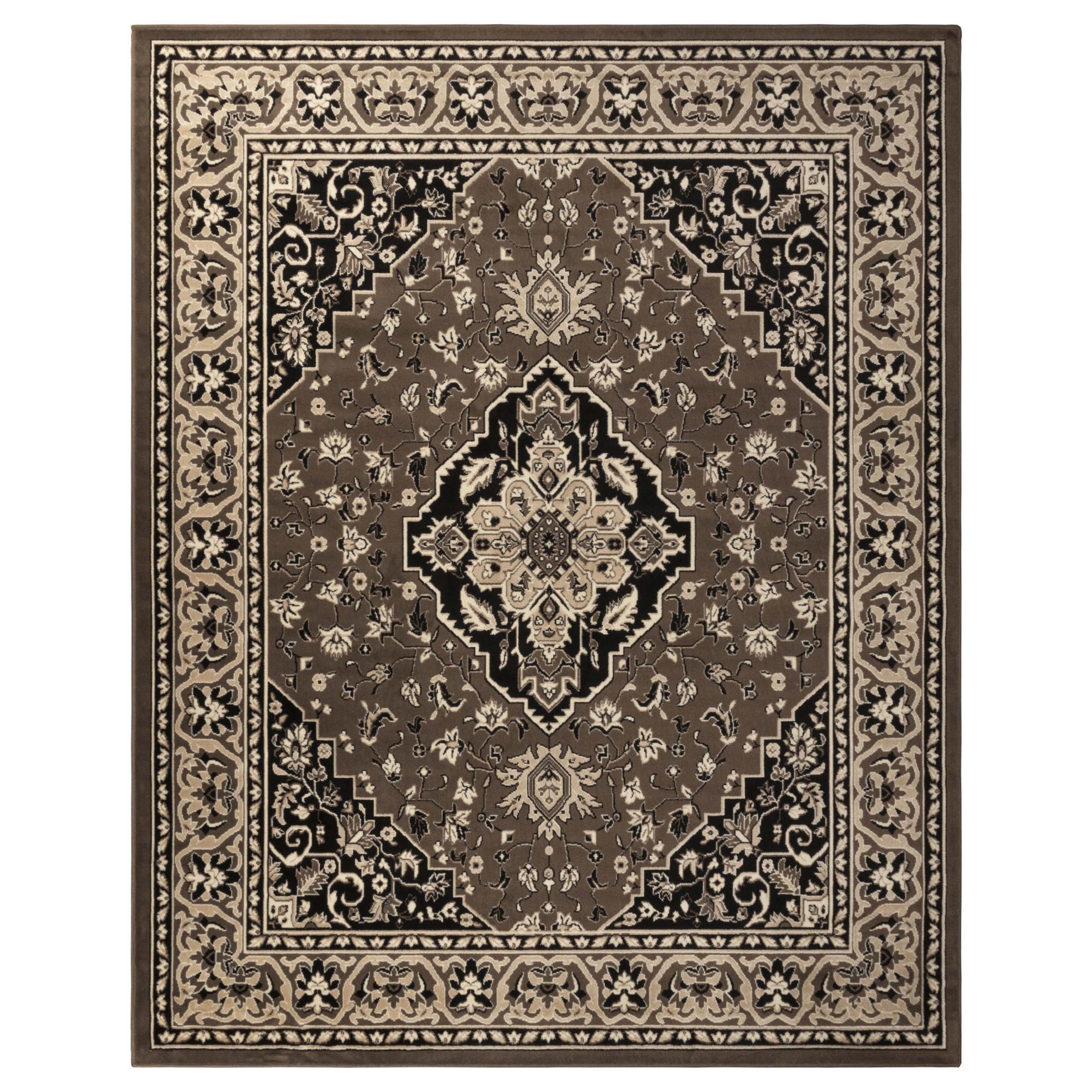 Glendale Traditional Floral Medallion Indoor Area Rug - Non-Slip Living Room Carpet, Bedroom Runner, Hallway Decor | Soft & Durable Home Floor Mat for Cozy Interior Design