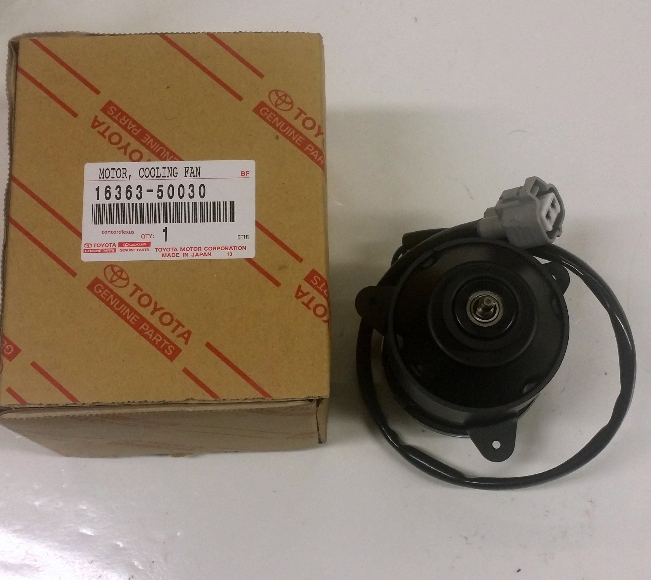 Lexus 16363-50030 Engine Cooling Fan Motor Replacement - OEM Quality for Lexus Vehicles - Perfect for Overheating Prevention & Engine Temperature Regulation