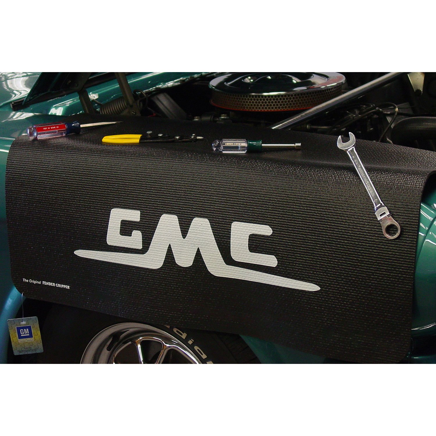 Drake GMC Logo Fender Gripper Cover - Heavy Duty Truck Accessory for GMC Sierra, Silverado | Perfect for Off-Roading, Car Shows & Truck Protection