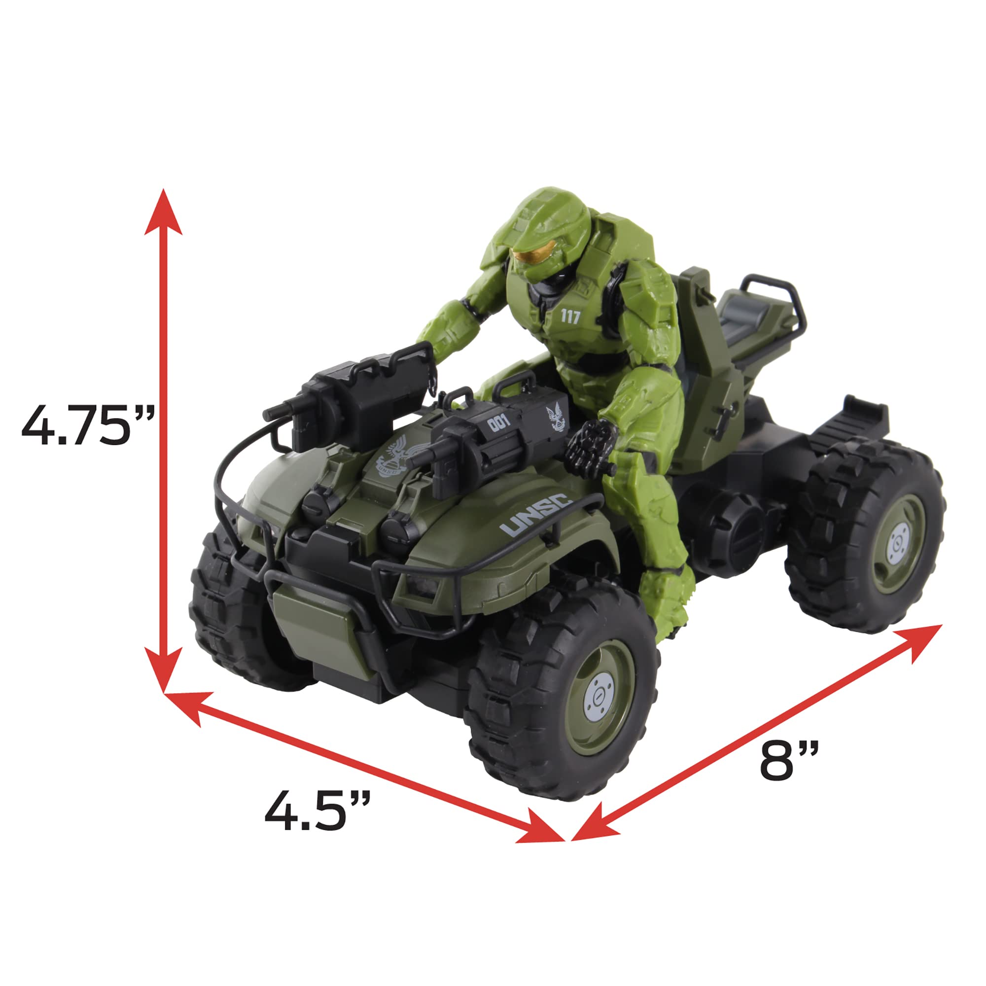 Halo Infinite Gungoose & Master Chief 2.4GHz RC Vehicle with Turbo Boost - Officially Licensed Radio Control Toy with Working Lights, Battery Powered for Kids Ages 6+ - Perfect for Action Play and Halo Fan Collectibles
