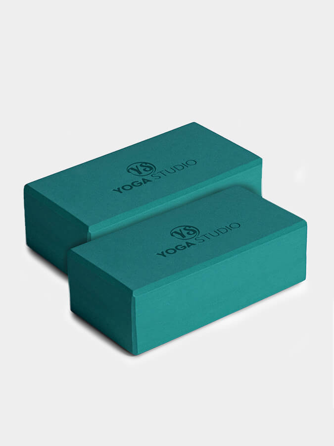 Premium EVA Yoga Blocks Twin Pack - Non-Slip Yoga Bricks for Stability & Alignment - Ideal for Hot Yoga, Pilates, and Home Workouts