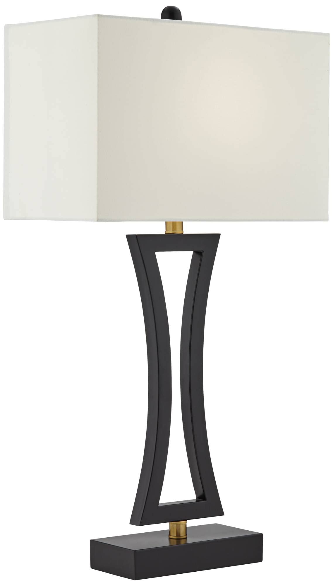 360 Lighting Roxie Modern Table Lamps - Set of 2 with Black Marble Base, USB Charging Port, 31