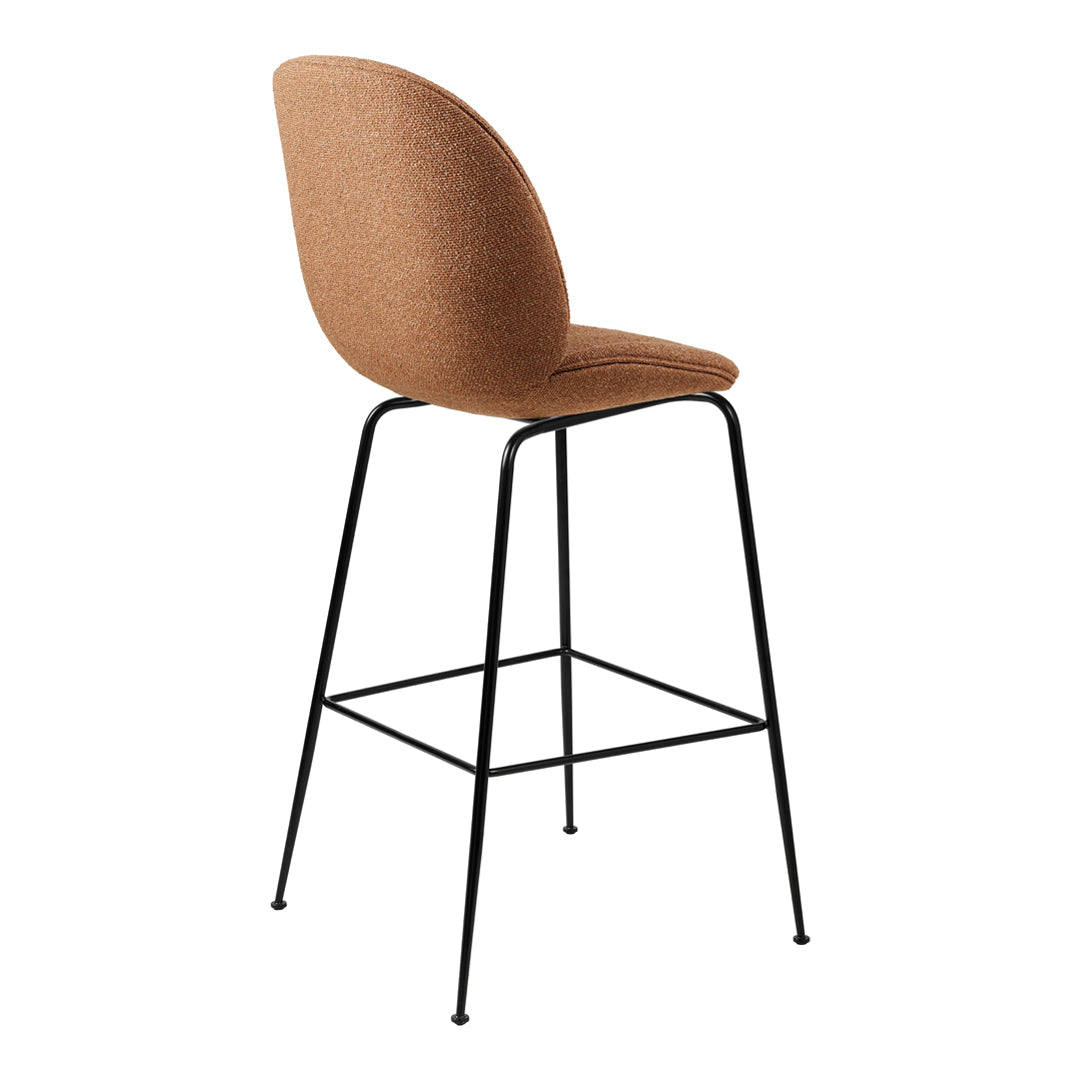 Stylish Beetle Bar Chair - Fully Upholstered Counter Height Stool for Kitchen Island, Breakfast Nook & Home Bar - Comfortable Modern Seating Solution
