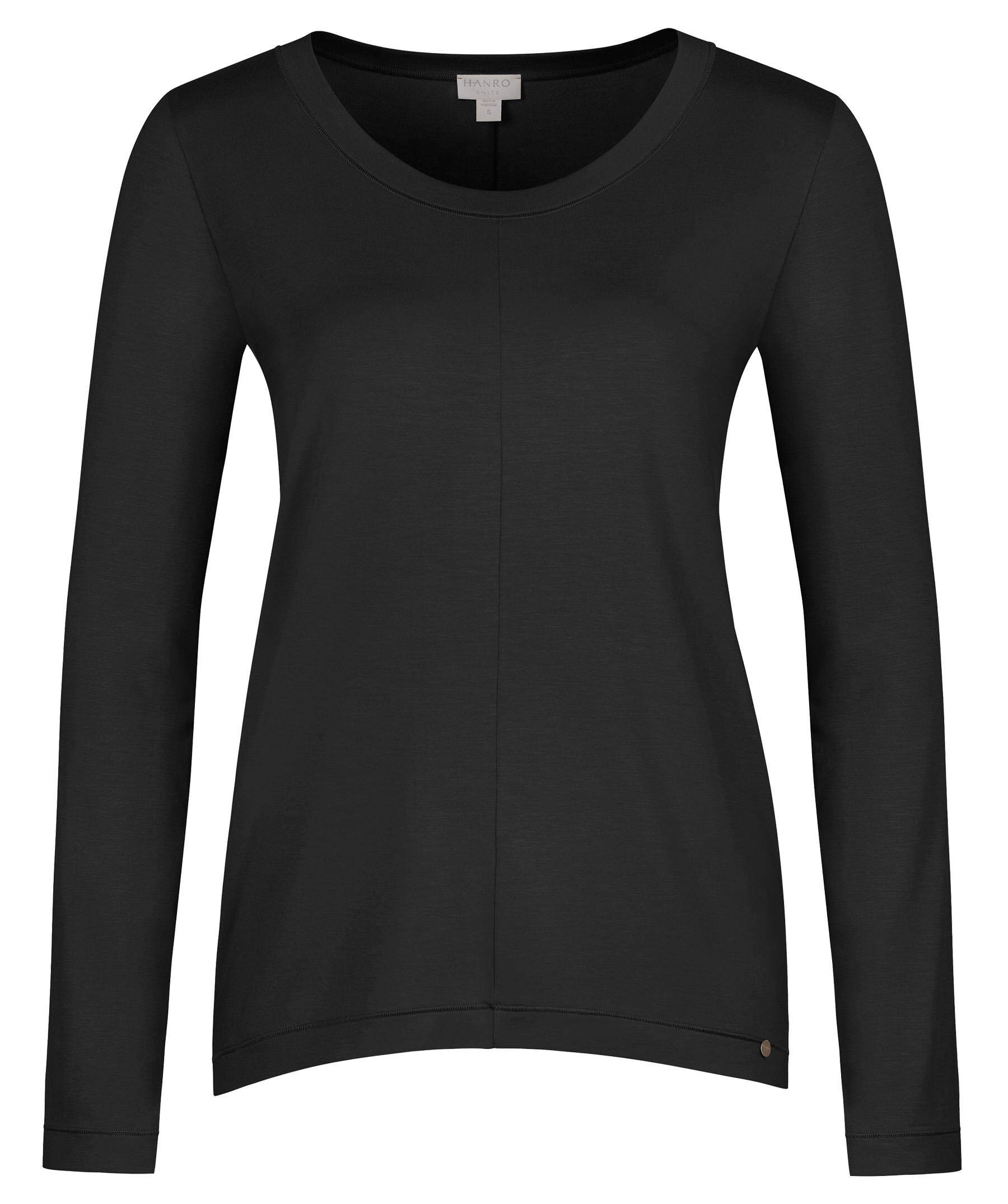 HANRO Women's Yoga Long Sleeve Top - Breathable Workout Shirt for Yoga, Pilates & Gym - Moisture Wicking Athletic Wear for Women