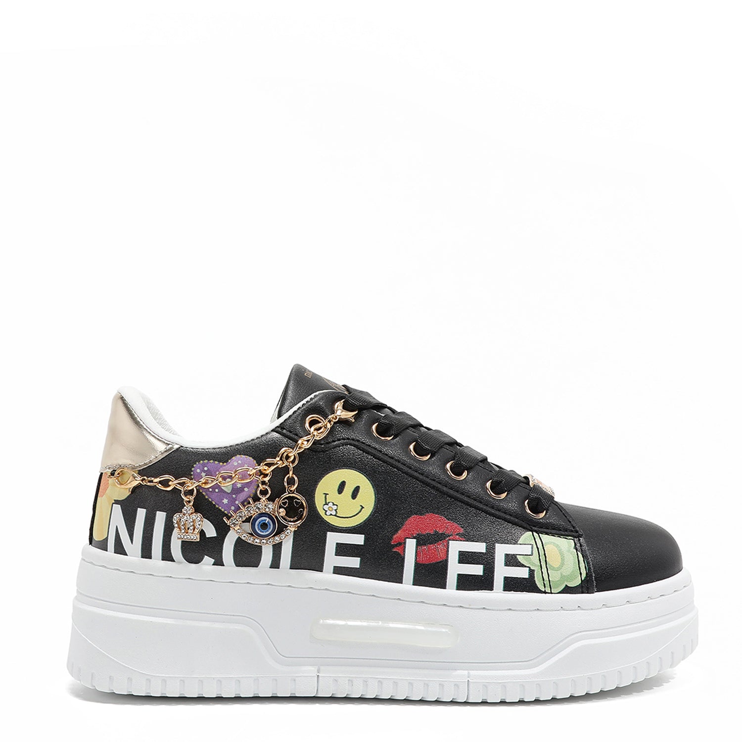 Stylish Women's Fashion Sneakers with Charm Accents - Comfortable Casual Shoes for Walking, Running & Everyday Wear