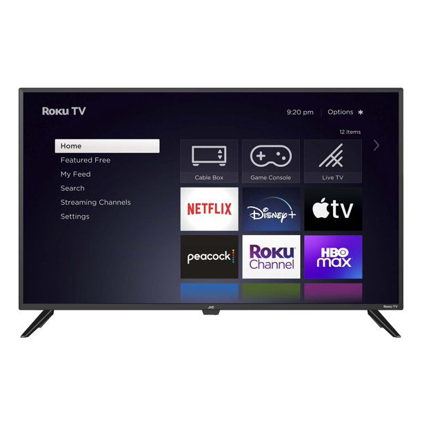 JVC 43-Inch 4K Ultra HD Smart QLED Roku TV (LT-43MAW804) - Perfect for Home Theater, Gaming & Streaming Entertainment