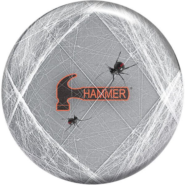 Hammer Black Widow Viz a Ball Bowling Ball - High Performance Reactive Resin Coverstock for Hook & Control - Perfect for League Play & Tournaments