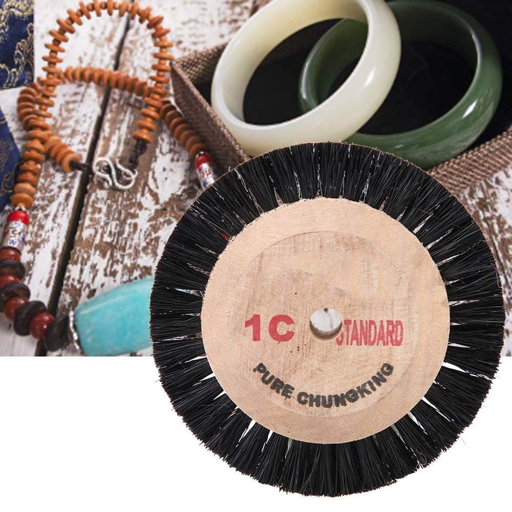 Jadpes Jewelry Polishing Brush Set - Buffing Wheel & Hair Brush for Jewelry Cleaning, Polishing, and Restoration - Perfect for Jewelers, DIY Crafts, and Home Jewelry Care