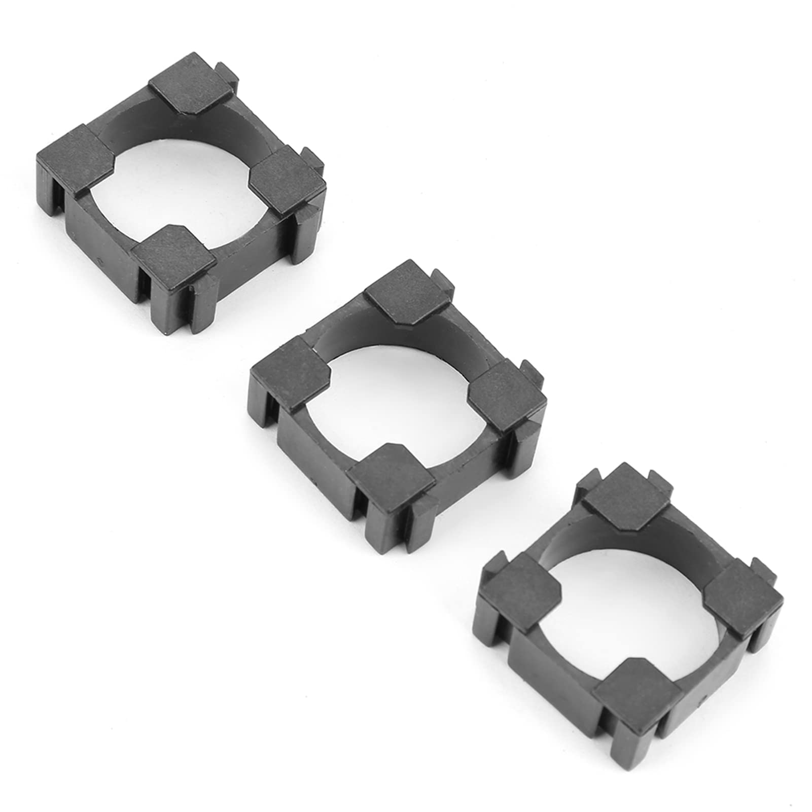 100Pcs Li-ion Battery Holder - Portable Cylindrical Battery Pack Organizer with Short Circuit Protection | Ideal for DIY Electronics, Flashlights & Power Banks