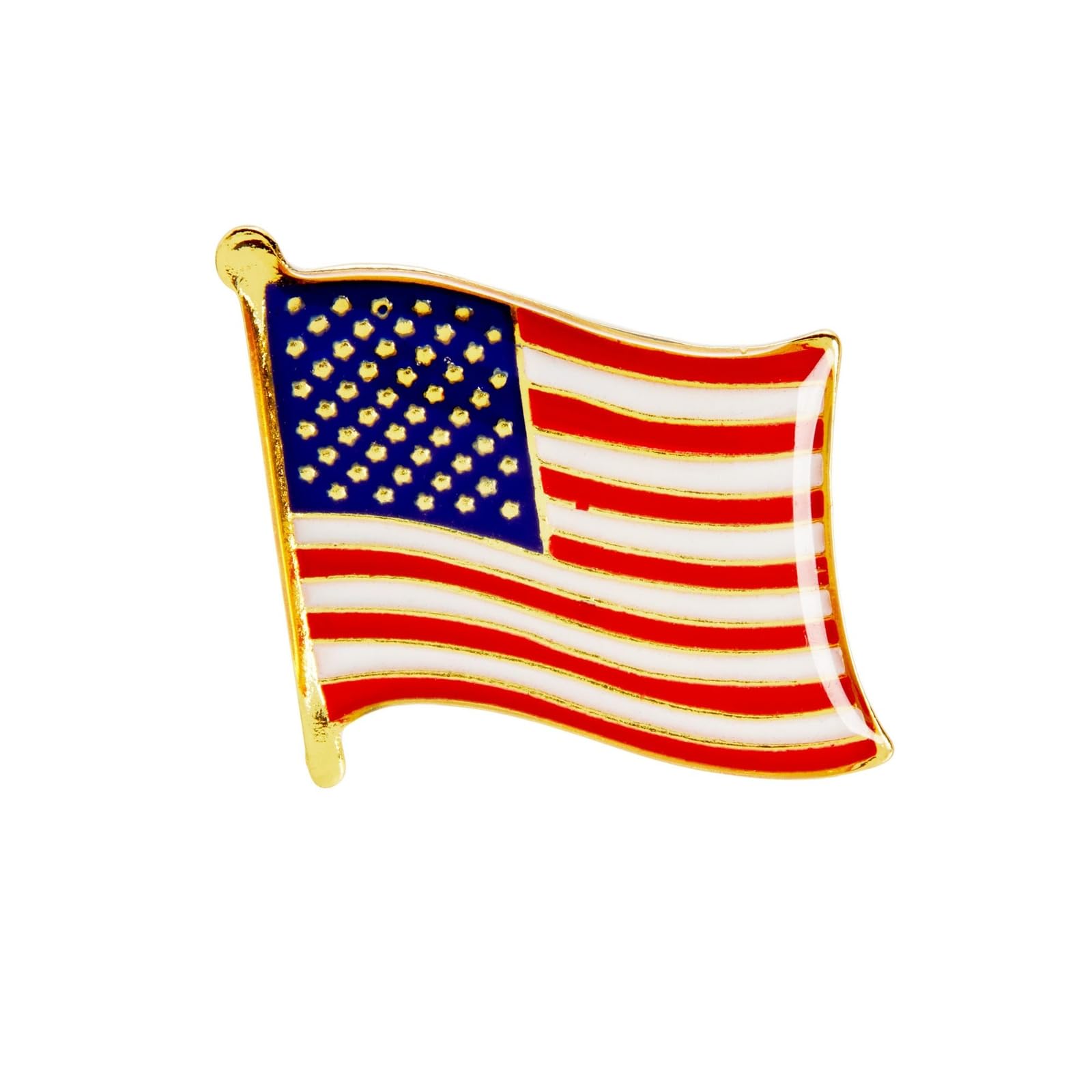 Juvale 12 Pack American Flag Lapel Pins - Patriotic USA Flag Pins for Suits, Backpacks & Hats - Perfect for 4th of July, Veterans Day, Memorial Day & Political Events - Show Your Patriotism at Parades, Rallies & Office Wear