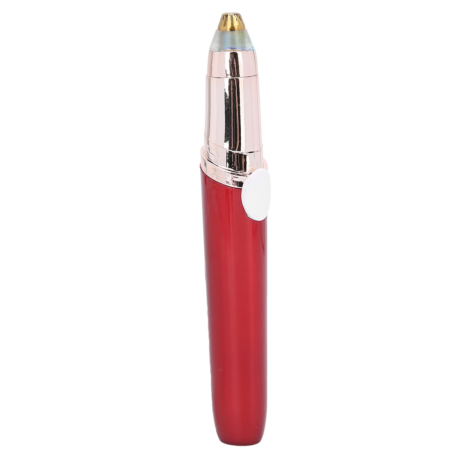 USB Rechargeable Hair Removal Shaver - Painless Lipstick Shaper for Face & Body (Red) | Perfect for Eyebrows, Chin, Nose, Ears & Cheeks | Portable Hair Trimmer for Travel & Home Use