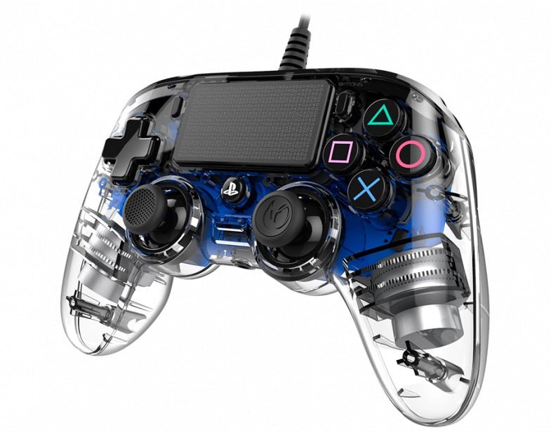 Nacon Compact Wireless Gaming Controller with LED Illumination - Ergonomic Design for PC, PS4, PS5 & Switch Gaming Sessions