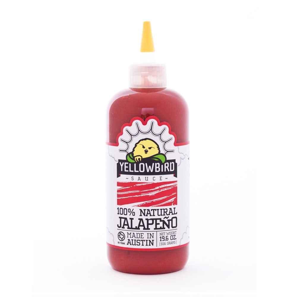 Yellowbird Jalapeño Hot Sauce - 19.6 Oz (2-Pack) | Natural & Spicy Condiment for Tacos, Wings, Burgers & Mexican Food | Vegan & Gluten-Free Hot Sauce for Cooking & Grilling
