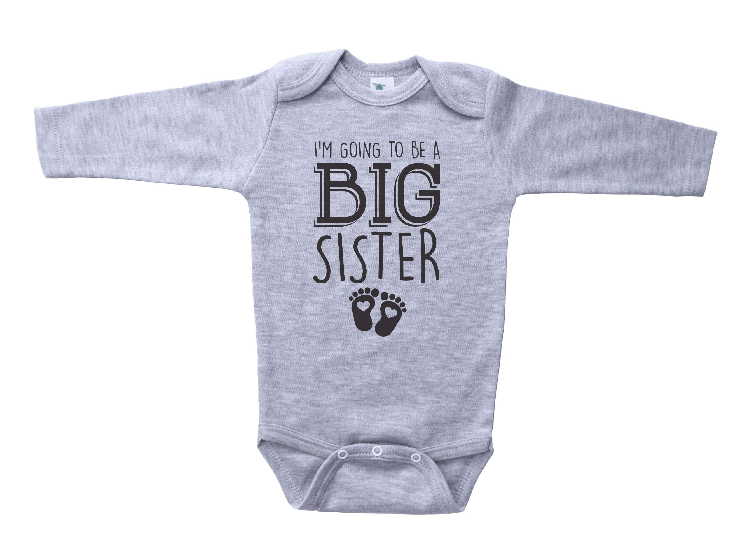 Custom Big Sister Onesie - Personalized Baby Announcement for Girls