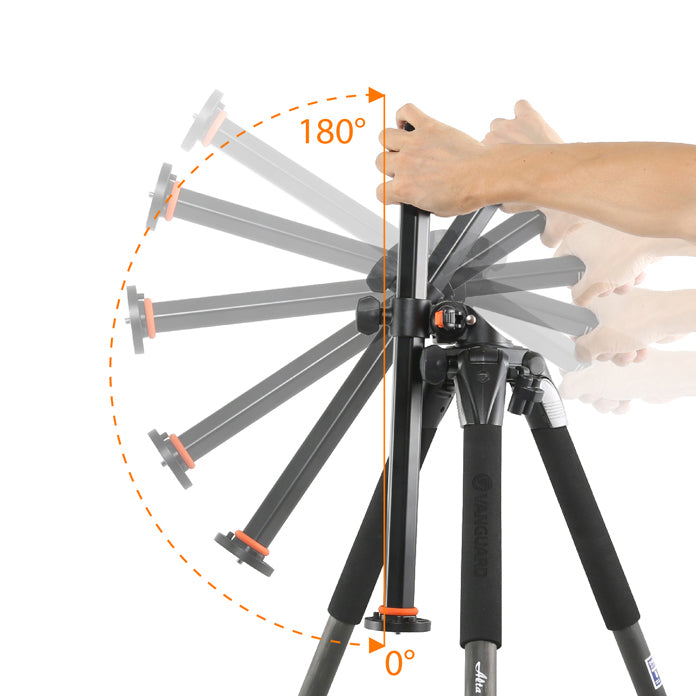 ALTA PRO 263AB 100 Aluminum Tripod with Magnesium Alloy Ball Head - 15.4lbs/7kg Load Capacity - Perfect for DSLR Cameras, Video Shooting & Outdoor Photography