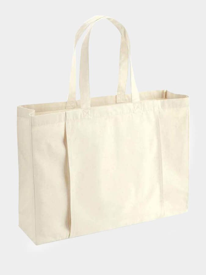 Westford Mill EarthAware Organic Cotton Yoga Tote Bag - Eco-Friendly Reusable Shopping & Gym Bag for Yoga, Beach & Travel | Sustainable & Stylish Carryall