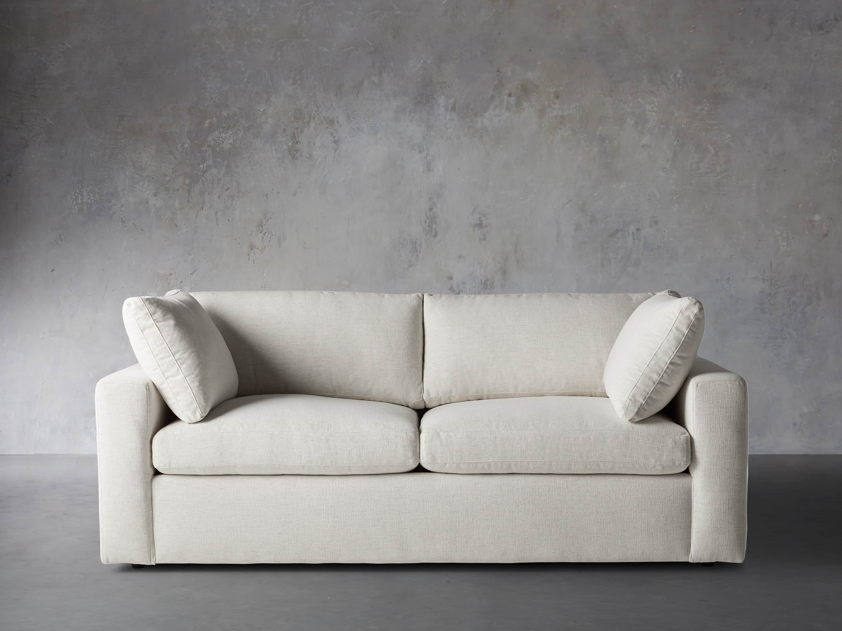 Beale Sofa - Modern Comfortable 3-Seater Couch for Living Room, Lounge & Office - Soft Fabric Upholstery with Sturdy Wooden Legs