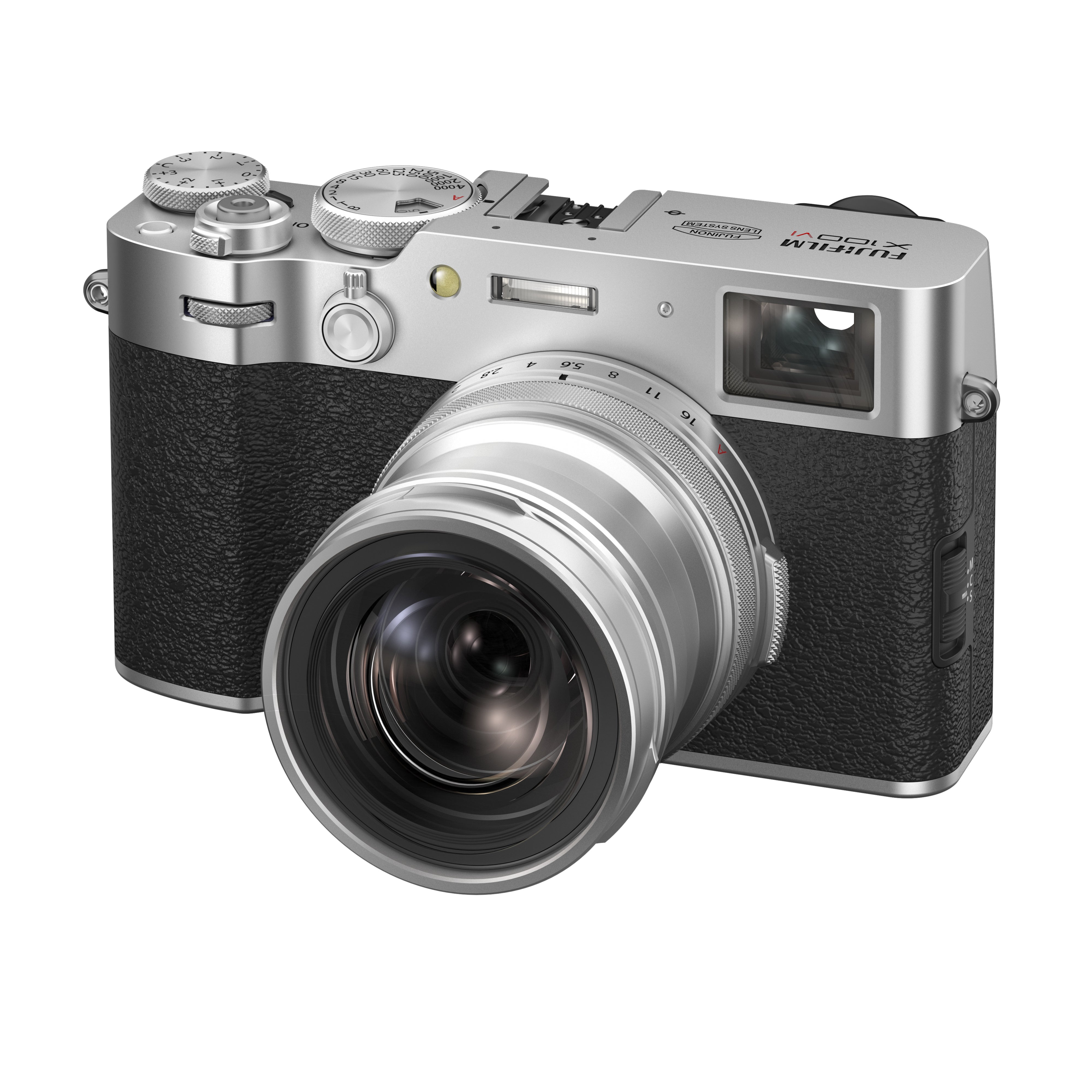 Fujifilm X100VI Digital Camera (Silver) - Premium Compact Mirrorless Camera with 26.1MP Sensor & Hybrid Viewfinder - Perfect for Street Photography, Travel & Vlogging