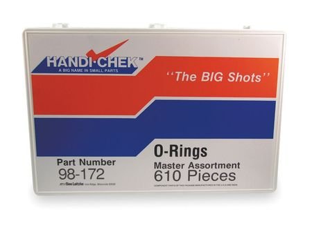 Premium Buna N & Viton O-Ring Assortment Kit - 610 PCS for Plumbing, Automotive, and Industrial Sealing Applications