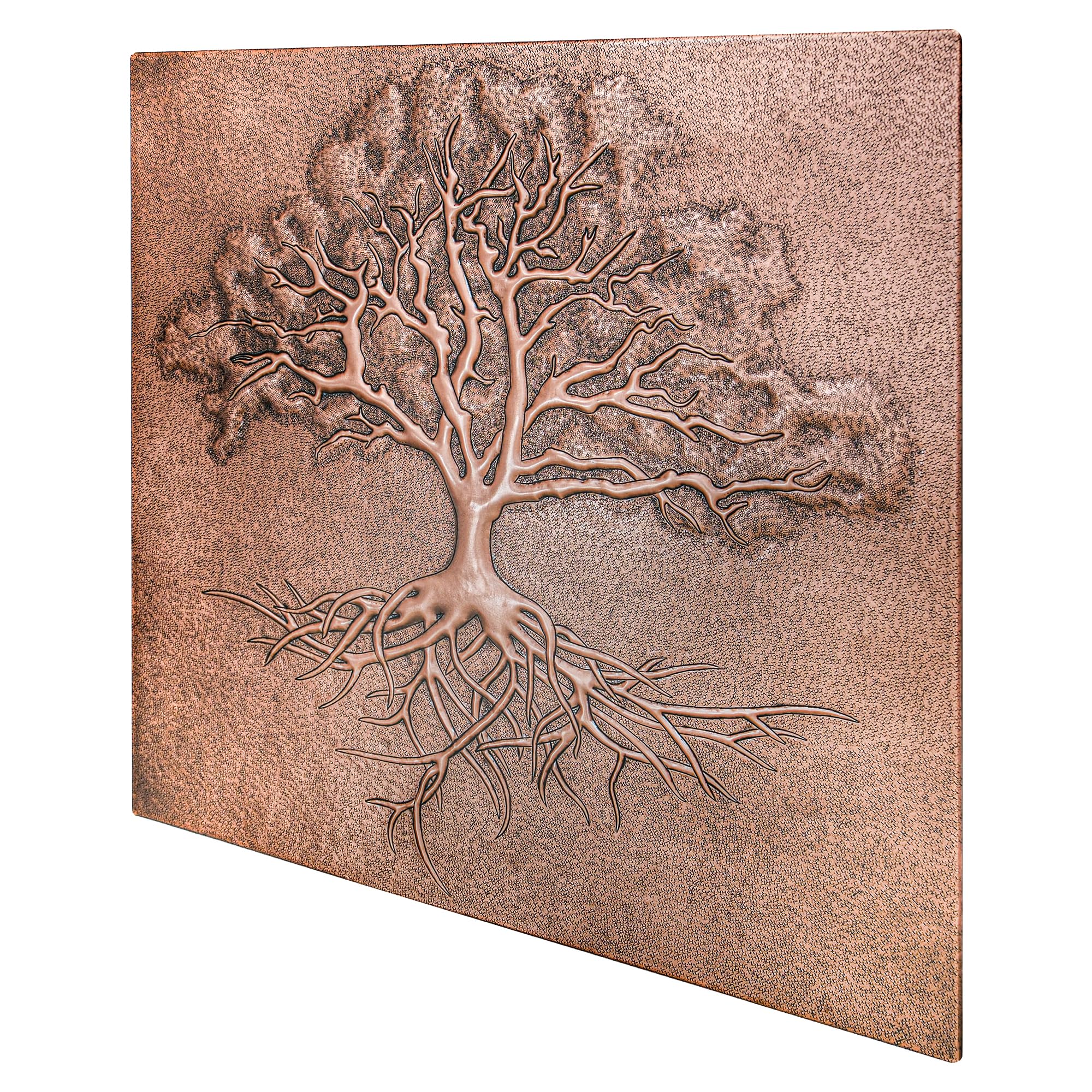 Handmade Copper Backsplash Tile - Custom Tree with Roots Design for Kitchen Backsplash, Indoor & Outdoor Wall Decor | Perfect for Rustic, Farmhouse, and Modern Home Décor