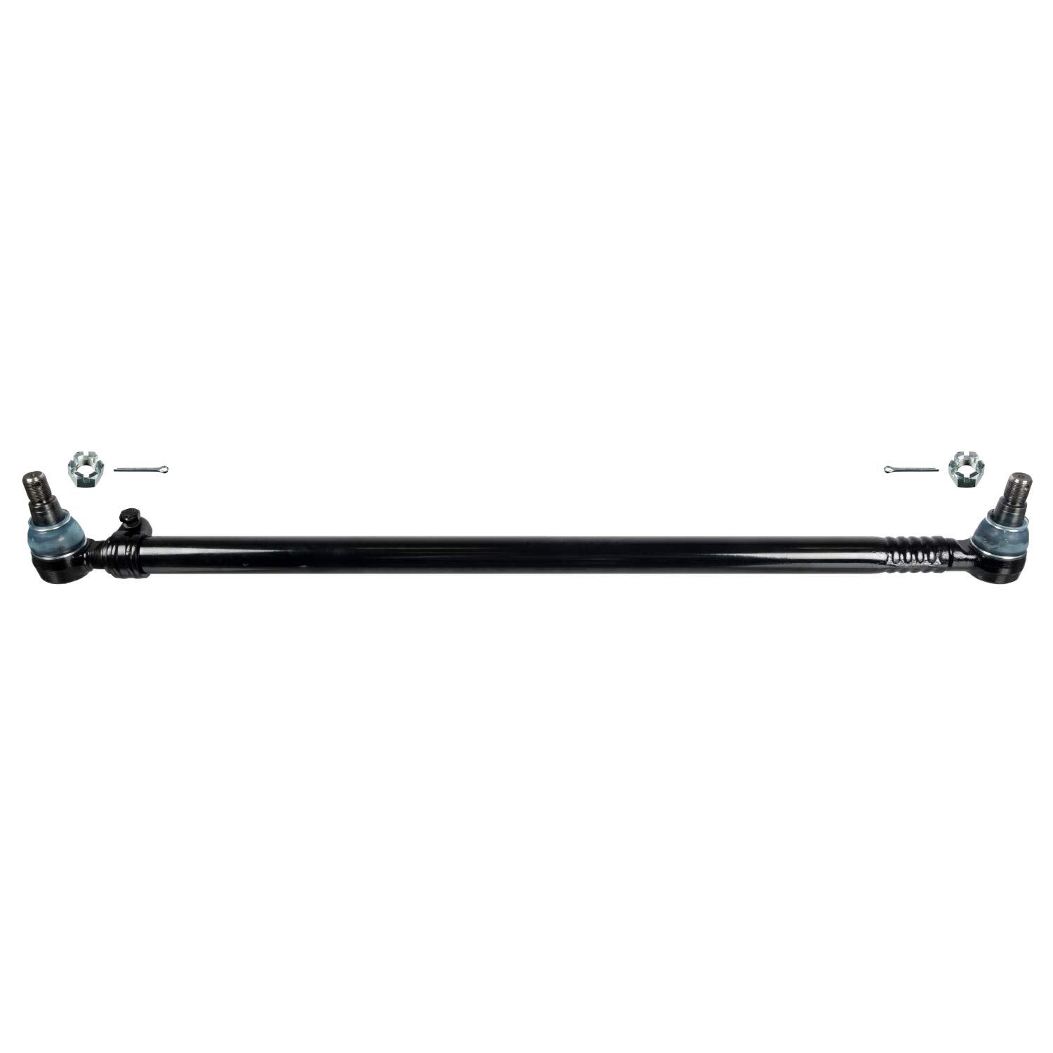 febi bilstein 21035 Drag Link with Castle Nuts & Cotter Pins | Steering Gear to 1st Front Axle Replacement | Heavy-Duty Suspension Part for Trucks & SUVs | Off-Road & Towing Use