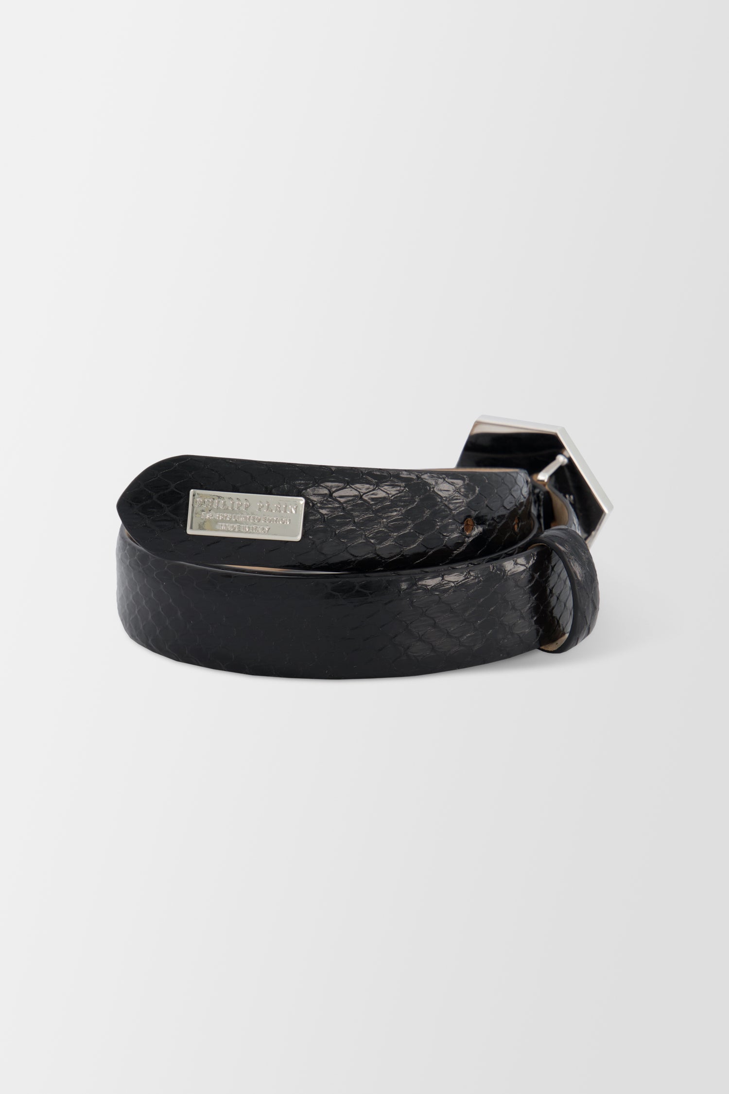 Philipp Plein Black Belt 2 - Stylish Designer Belt for Men | Perfect for Casual Wear, Office & Night Out