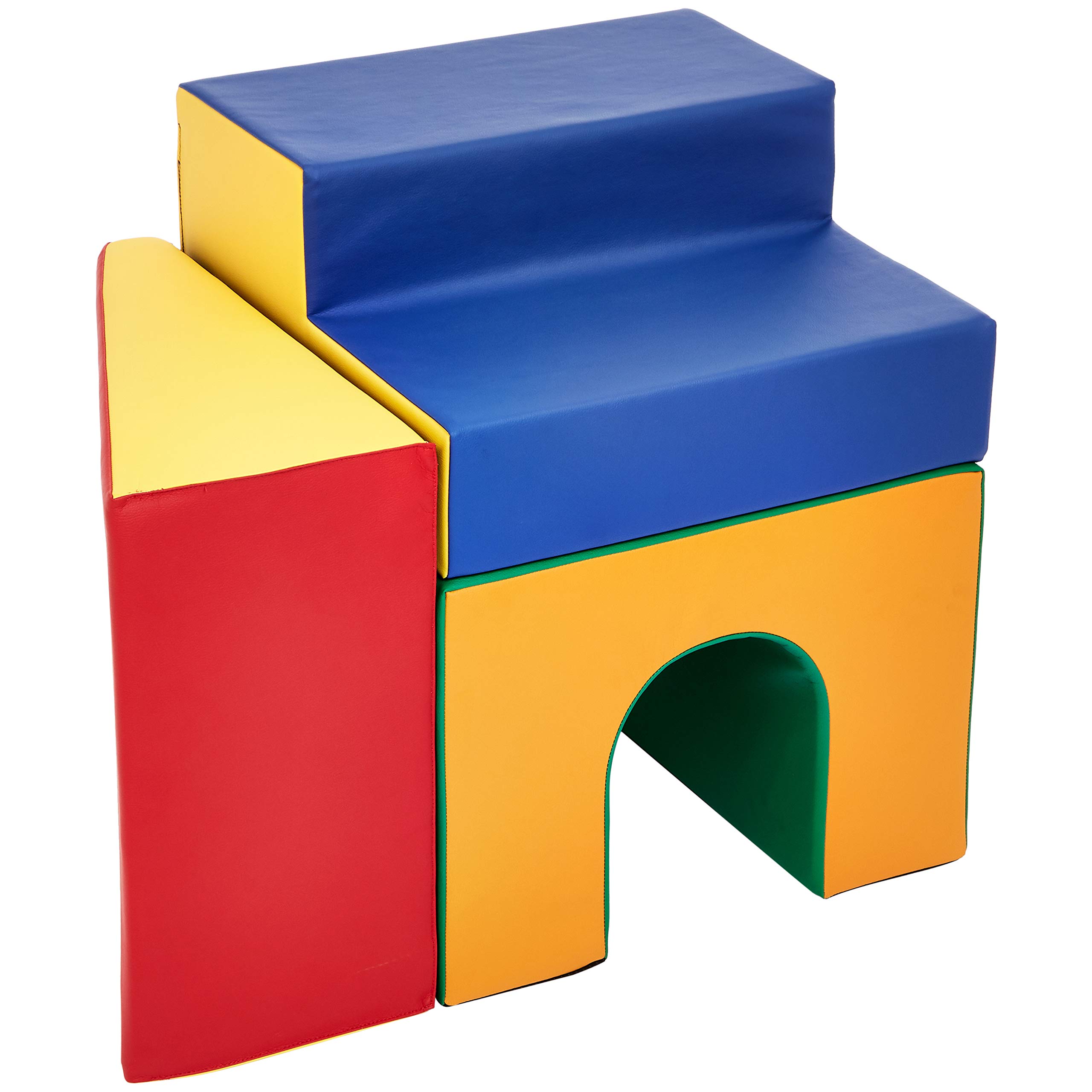 Amazon Basics Kids Soft Play Single Tunnel - Durable & Safe Crawling Tunnel for Toddlers, Indoor & Outdoor Play, Birthday Gifts, Daycare & Playroom Activity Toy