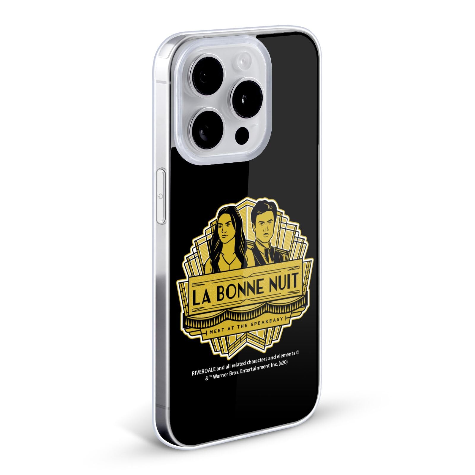 Officially Licensed Riverdale La Bonne Nuit Art Soft Gel Phone Case for Apple iPhone 13 Pro Max - Protective Cover with Stylish Design for Daily Use, Travel & Work