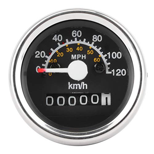 Fockety LED Motorcycle Speedometer Gauge 0-120Km/h for ATVs & Bikes