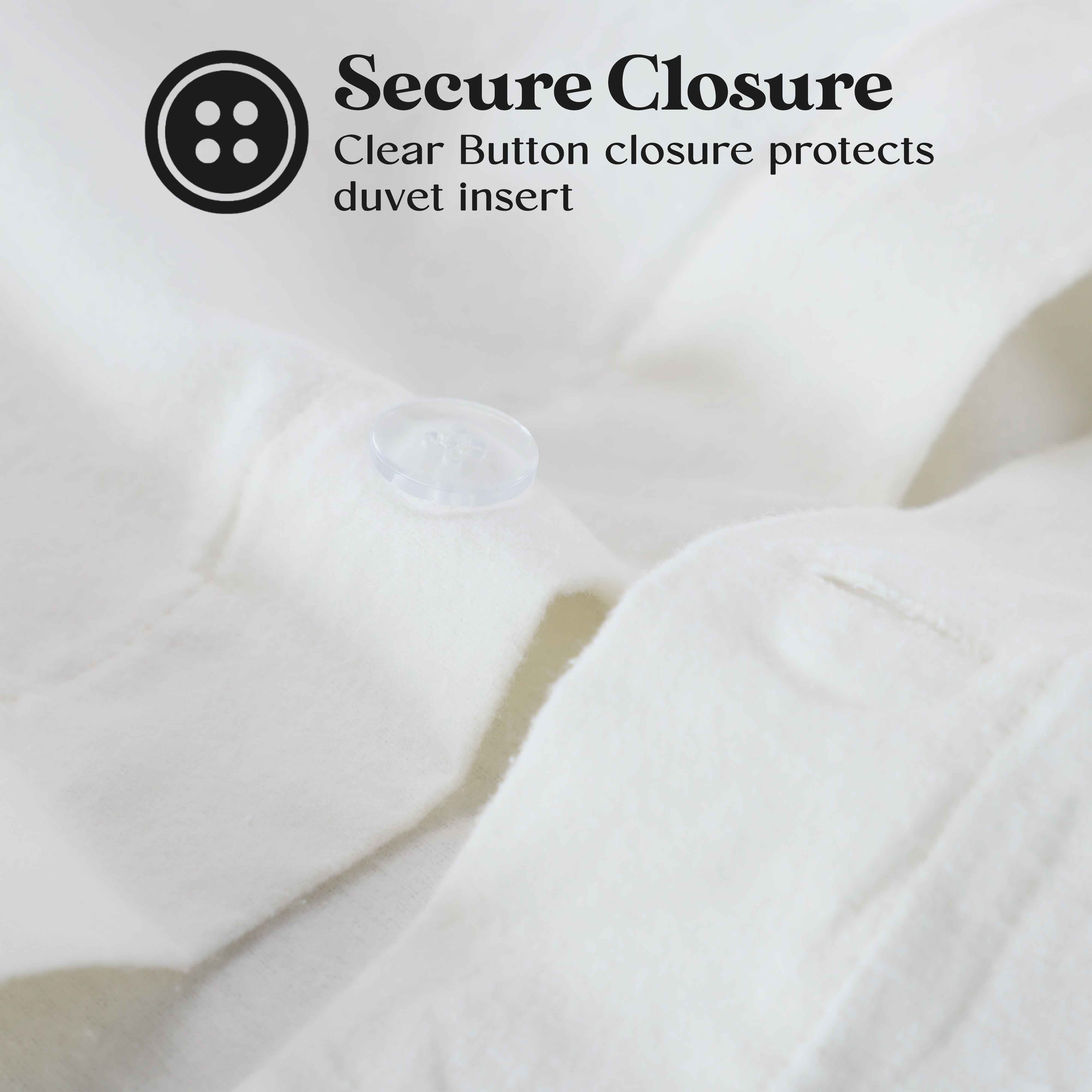 Premium Rome Flannel Cotton Solid Brushed Duvet Cover Set - Soft & Cozy Queen/King Size Bedding for Winter - Perfect for Cold Weather & Cozy Bedroom Decor