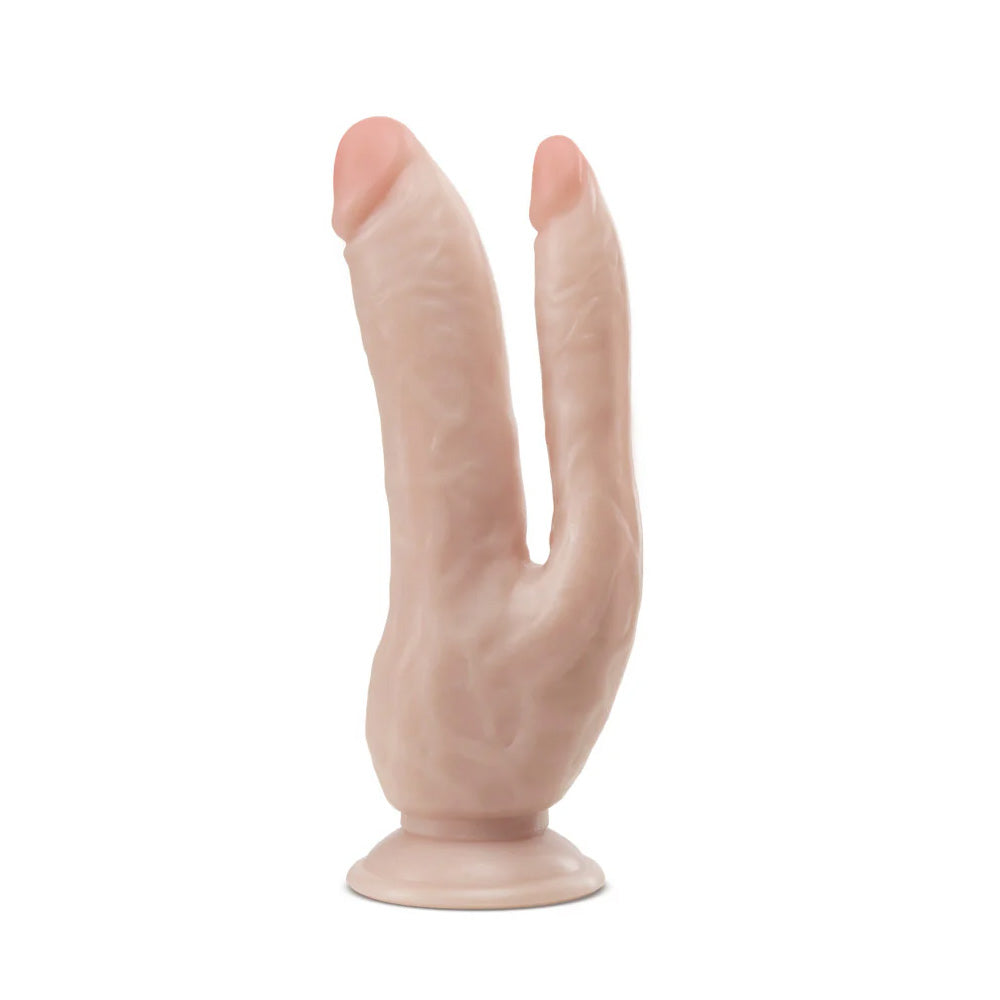 Realistic 8 Inch Dual Density Dildo with Strong Suction Cup - Lifelike Skin Feel for Solo Play, Couples & BDSM Scenes