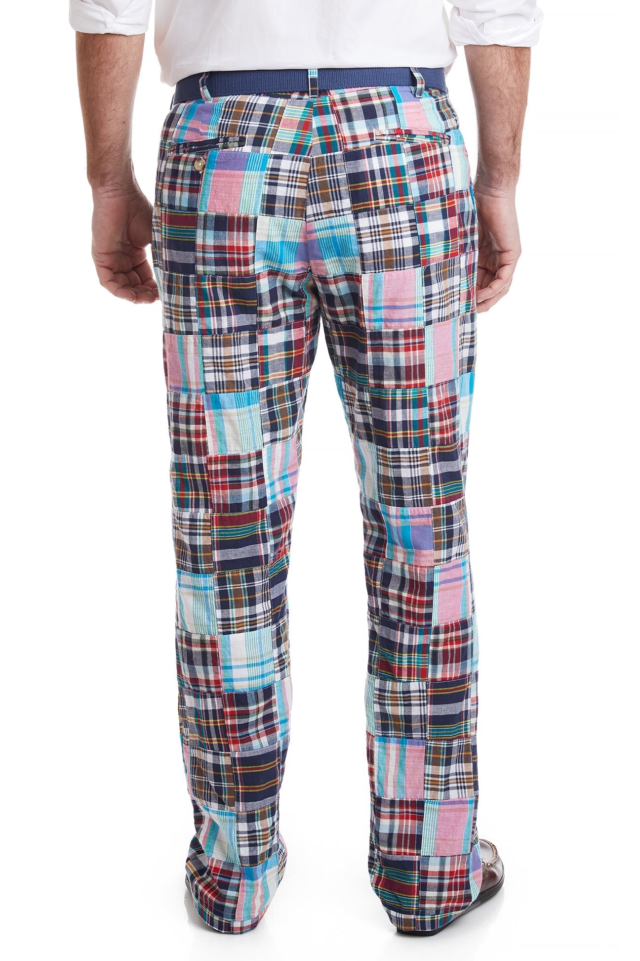 Men's Harbor Pant Weston Patch Madras Plaid Casual Pants - Perfect for Work, Travel & Outdoor Adventures