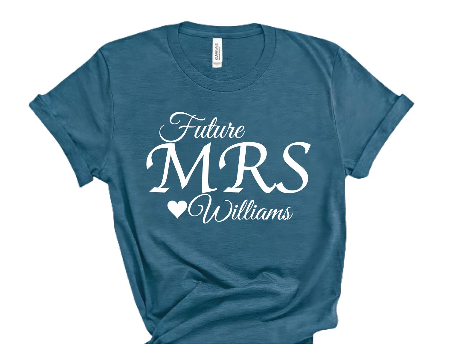 Personalized Future Mrs T-Shirt - Custom Bridal Wedding Shirt for Women - Engagement Party & Bachelorette Gift - Soon to Be Mrs Top for Wedding Showers & Honeymoon