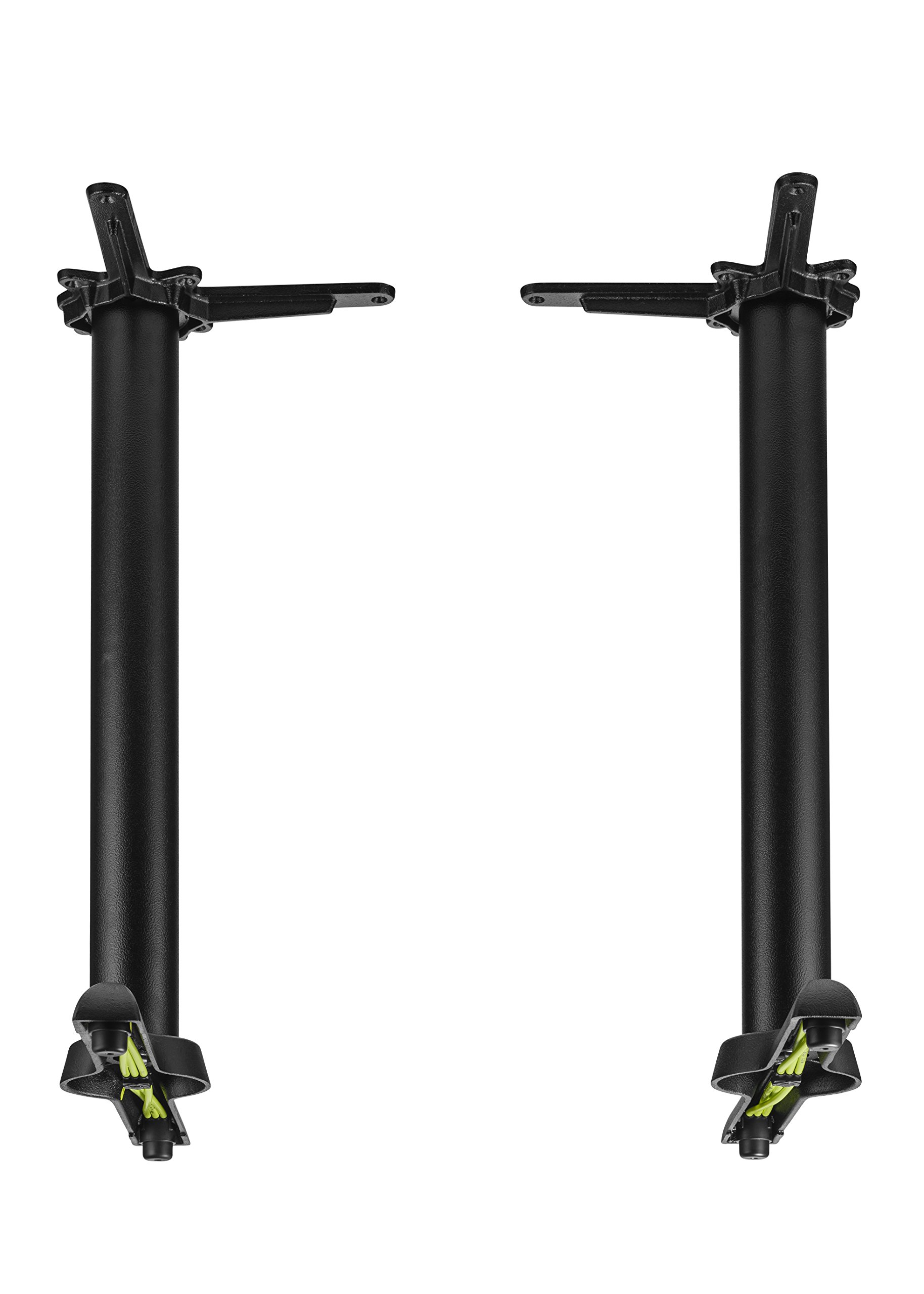 FLAT AUTO-ADJUST KT22 Self-Stabilizing Table Base - Heavy Duty Twin-Pedestal Cast Iron Dining Table Base for Restaurant, Kitchen & Home Use