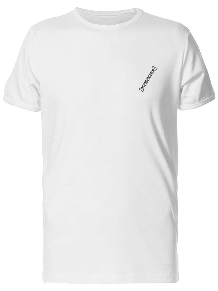 Smartprints Sketch of A Long Candy Tee for Men - Trendy Graphic Print T-Shirt for Casual Wear & Street Style Outfits