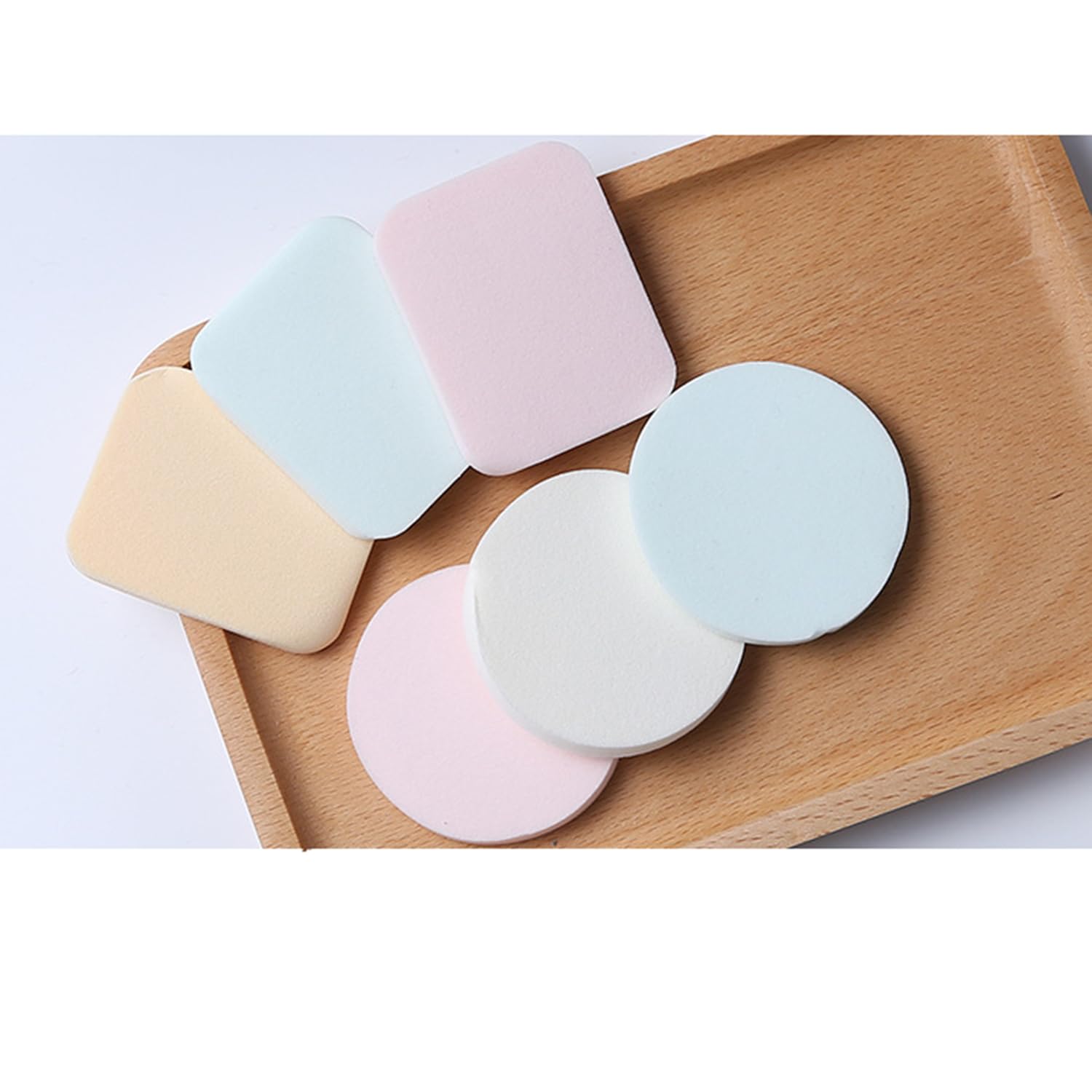 40PCS Round & Square Makeup Blenders Sponges Set - Latex Free, Soft & Flexible for Dry & Wet Application | Perfect for Full Face Curve Blending with Cream, Liquid & Powder Foundation | Ideal for Professional Makeup, Daily Beauty Routine & Travel Cosmetics Kit