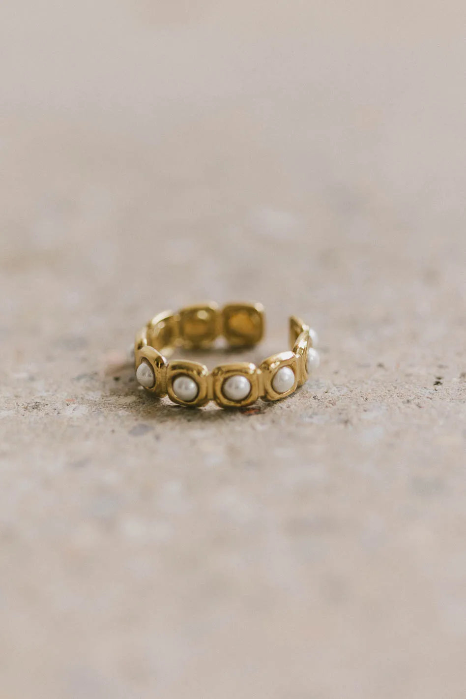 Lucie Pearl Ring - Elegant & Timeless Pearl Jewelry for Women | Perfect for Weddings, Parties & Everyday Wear