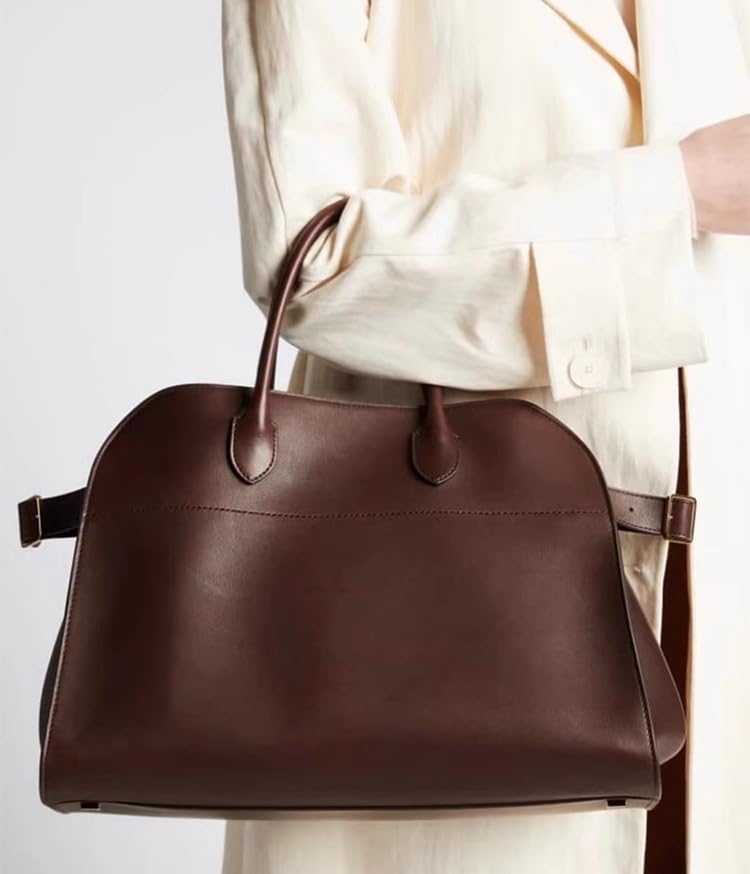 Premium Genuine Leather Large Tote Bag for Women - Stylish & Spacious Handbag for Work, Travel & Everyday Use