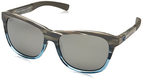 Costa Del Mar Men's Vela Rectangular Polarized Sunglasses for Driving, Fishing & Outdoor Activities - UV Protection Aviator Style Shades