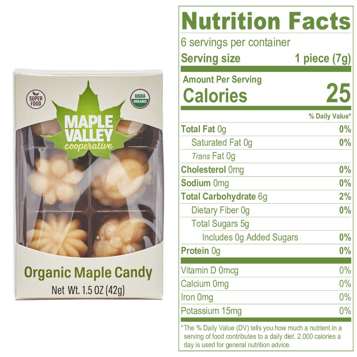 Organic Maple Candy by Maple Valley - 16-Pack Box Set | Natural Sweet Treat for Gifts, Parties & Dessert Toppings