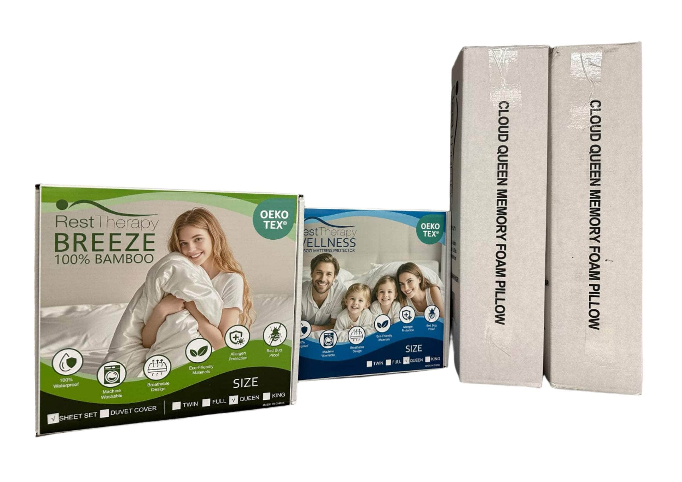 Premium Twin, Full, Queen & King Size Bedding Sets - Soft Luxury Bed Sheets, Pillowcases & Comforter - Perfect for Master Bedroom, Guest Room & Vacation Homes
