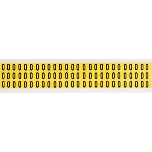 Brady 3410-0 34 Series Indoor Number and Letter Cards - Pack of 50 | Office Organization, Warehouse Labeling, Retail Signage