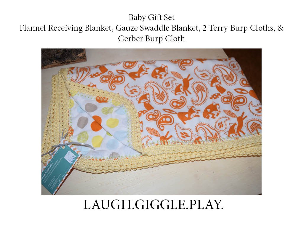 Heirloom Baby Gift Set - Adorable Fox Design - Gender Neutral Newborn Present for Showers, Birthdays & Christenings