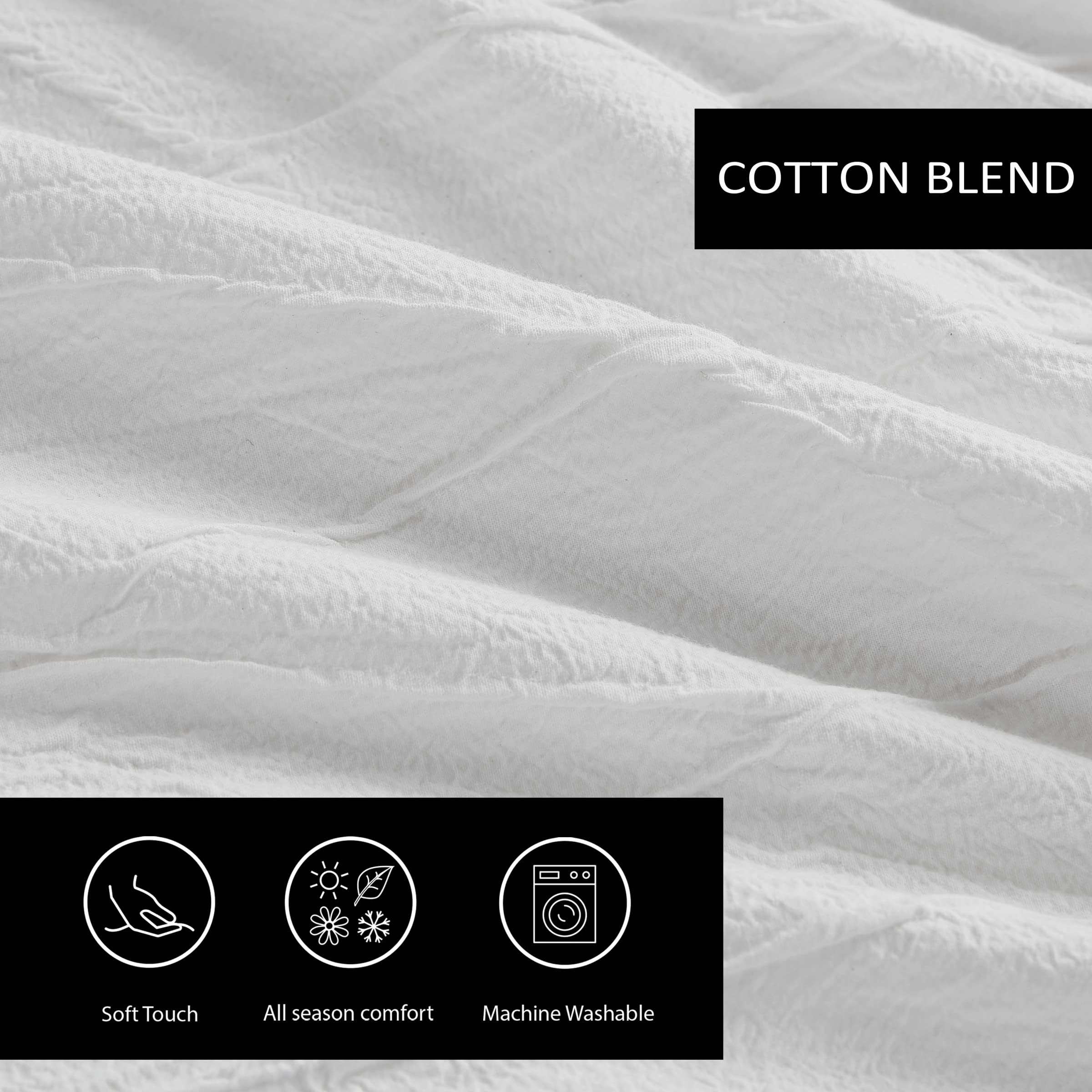 Vera Wang Queen Size Duvet Cover Set - Luxury Bedding with Button Closure, Soft Wrinkle-Resistant Fabric, Abstract Crinkle White Design for Elegant Bedroom Decor | Perfect for Master Bedrooms, Guest Rooms & Upscale Hotels