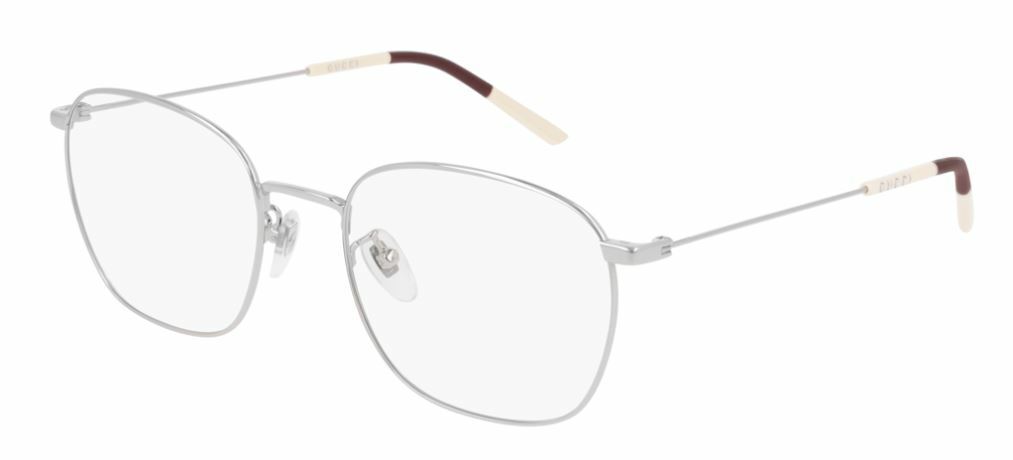 Gucci GG 0681O 002 Silver Metal Frame Eyeglasses for Women & Men - Stylish Designer Glasses for Reading, Driving & Fashion Accessories